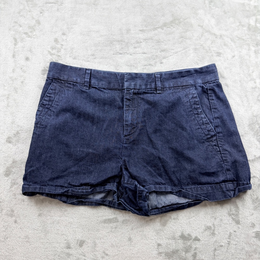 LOFT Dark Wash Denim Shorts Women's Size‎ 6 28 Casual Summer Chino Style